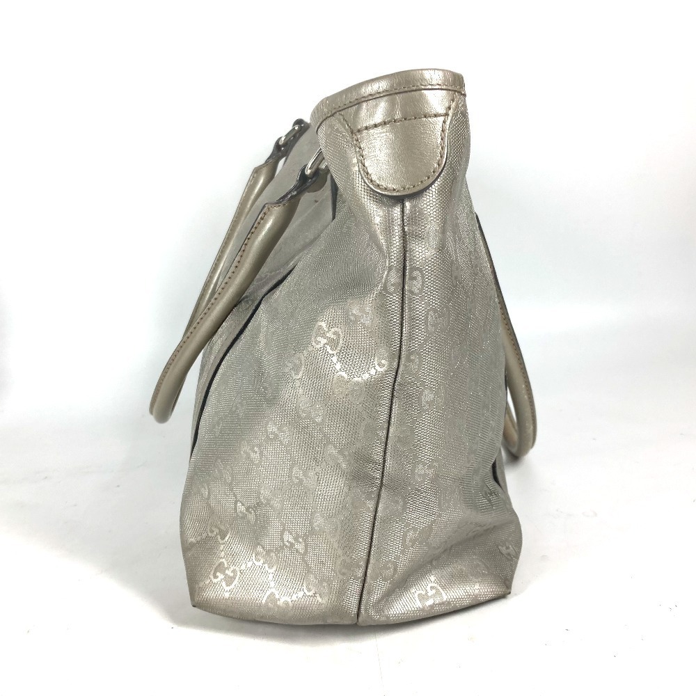 GUCCI GG Imprime Logo Bag Shoulder Tote Beige - Picture 4 of 15